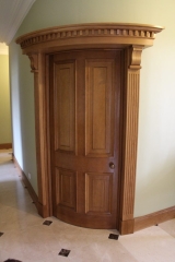 Soild Oak Curved Door with bespoke surround