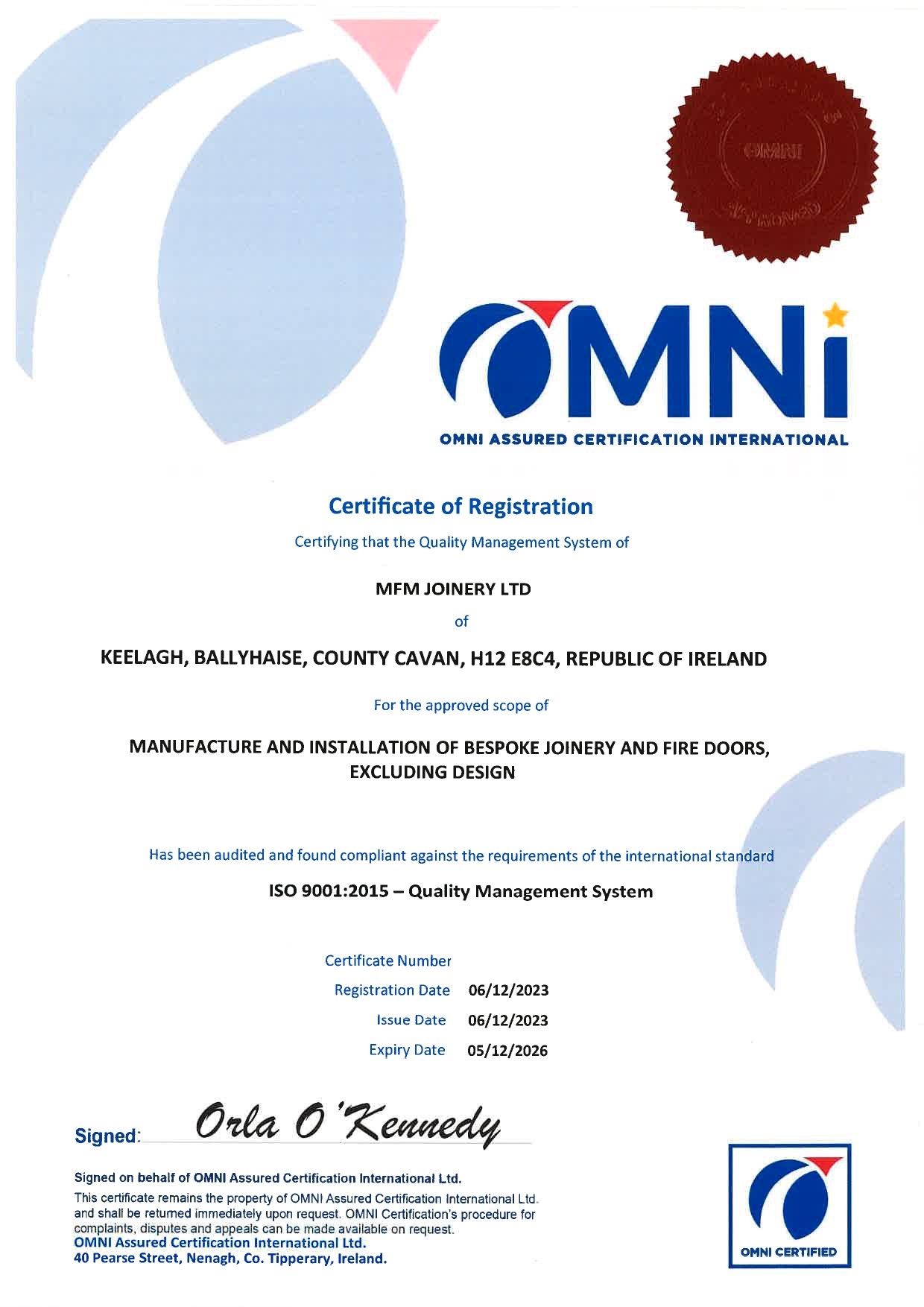 ISO Certification